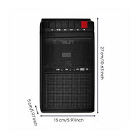 Retro Cassette Player Recorder Two-Way Power Supply Portable Cassette Player