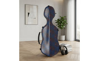 Full Size Violin Case Carbon-Fiber-Hard-Construction Violin Case Quilted for Violinists, Students, Rehearsals