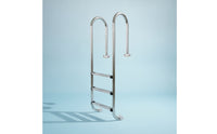 Stainless Steel Pool Ladder Polished Pool Ladder with Handrails Anti-Skid for Spa