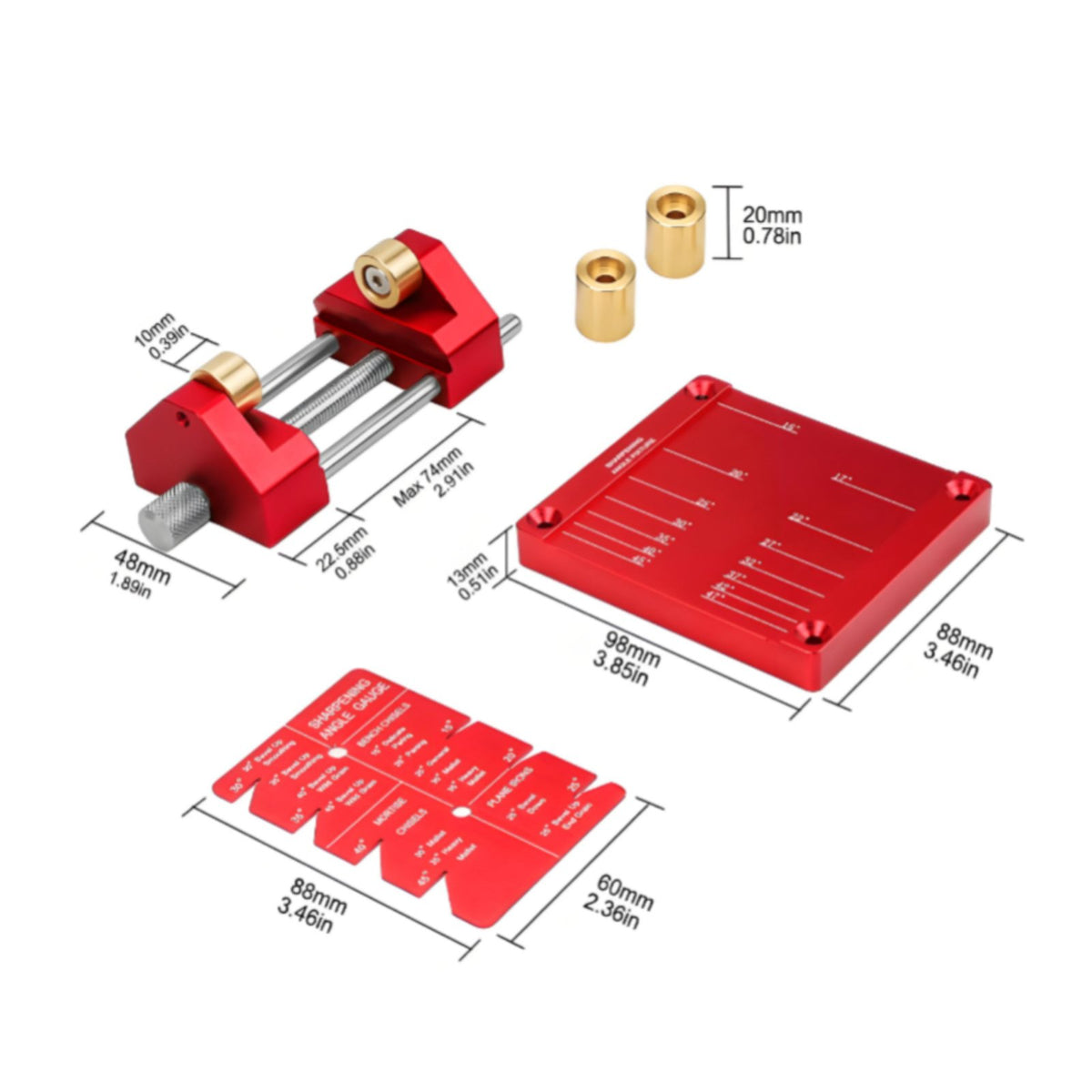 Sharpening Holder Precision Sharpening Jig 0-70mm Range