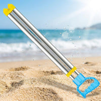 Extendable Stainless Steel Water Gun, High-Pressure Water Sprayer with Dual Nozzle for Various Spray Patterns, Waterproof, 54-93cm