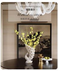 欧式简约轻奢孔雀花瓶摆件家居装饰品树脂工艺品时尚新房婚房摆设