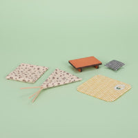 DIY Mini Teepee Kit Handmade 1:12 Scale Dollhouse Tent for Hobbyists, Collectors