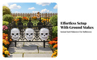 4 Pieces Chilling Halloween Fence