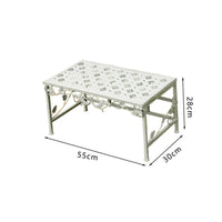Tiered Flower Display Holder Multi-Layer Design 3 Tier Metal Plant Stand Floor-Standing Wrought Metal Garden Shelf for Gardeners, Balcony