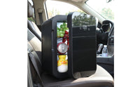 Portable Mini Refrigerator with Digital Display Compact 10L Mini Fridge Low-Silhouette Drink Fridge with Digital Display Transparent for Renters, Bedroom, Car