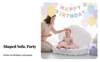 Inflatable Seashell Seat Princess Theme Party Decoration Multi-Purpose for Girls