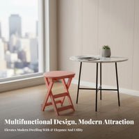 Foldable Wooden Stool with spinerest multifunctional Folding Chair for Families