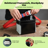 Adjustable heavy-duty leather tool belt