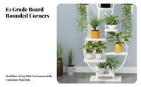 Multi-Tier Flower Rack Space-Saving Display Shelf Sturdy & Stable for Homeowners