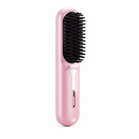 Rechargeable Cordless Hair Straightener Brush Mini Cordless Straightening Brush Ionic Lightweight for Travel