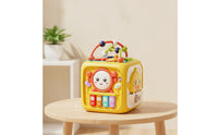 Musical Baby Activity Cube with Handle Developmental Activity Cube with Interactive Features Fine Motor Cognitive for Babies, Toddlers, Infants, Playroom