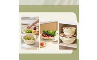 3 Pieces Food Grade Kitchen Colander Bowl Set Double Layer Drain Basket with Tray Quick Drainage Colander and Bowl Set Easy to Clean for Countertop