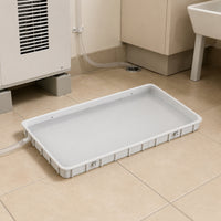 Thickened Base Air Conditioner Drain Tray Single Piece Reinforced Plastic Tray Water Movement Catcher Fast Drainage