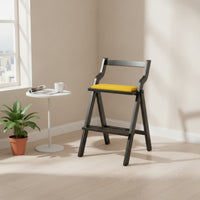 Folding Bar Chair Comfortable Stool with Backrest Portable for Kitchen