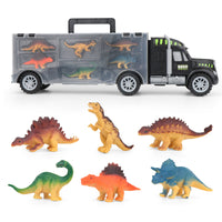 DIY Dinosaur Truck Toy Set with Container and Trailer