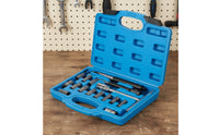 11 Pieces Precision Cutting Fuel Injector Seat Reamer Wear Resistant Fuel Injector Seat Cleaning Kit Sturdy Steel for Mechanics