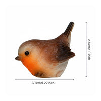 Resin Bird Figurine Lifelike Details Mini Resin Bird Detailed Craftsmanship