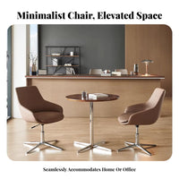 Revolving Computer Chair Adjustable Height Desk Seat Modern Minimalist Design Rolling Casters for Remote Workers, Workspace