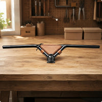 Aluminum Alloy Handlebar Easy to Install Riser Bike Bar Non-Slip for City Riding