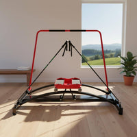 Indoor Ski Simulator Wheeled Carriage Ski Motion Curved Rails Fitness Simulator