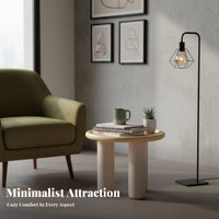 Round Wooden Table Minimalist Design Round Table with Thick Legs Rounded Design