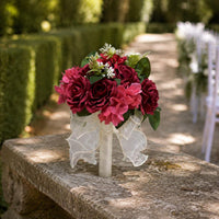 Artificial Wedding Floral Arrangement Photo Prop Event Decoration Handheld