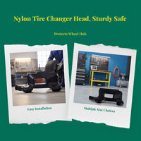 Motorcycle Tire Changer Head, Nylon Mount Demount Tool, Manual Tire Changing Machine Accessory, No Damage, Portable, for Garage Workshop