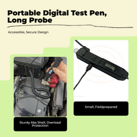 Digital Electric Test Pen, Multifunctional Automotive Circuit Tester, Electric Potential Testing Tool with Digital Display, Continuity Test, Car Electronic Repairs