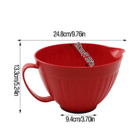 PP Salad Mixing Bowl Nordic Design Aesthetic Handled Salad Bowl Hard-Wearing
