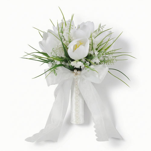 Bridal Bouquet Handheld Flowers Romantic for Ceremony