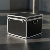 Multi-Purpose Aluminum Equipment Case Lockable Latches Locking Instrument Road Case Reinforced Corners Wheeled Equipment Chest for Musicians, Technicians, Photographers, Travel, Touring, Stage Production