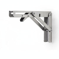 Foldable Design Heavy Duty Collapsible Bracket Space Saving Triangular Support Hinge High Load Capacity Heavy Duty Folding Bracket Long-Lasting Metal Construction for RV Owners, Kitchen, Small Areas, Garage, Workshop