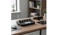 Multi-Platform Compatible Live Broadcasting Soundboard realTime Monitoring Voice Changer Sound Effects Board Bluetooth Connectivity Portable DJ Mixer for Gamers, Podcasters, Podcasting
