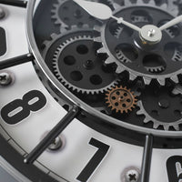 Retro Gear Wall Gear Timepiece Exposed Gears Home Decor Quartz Movement