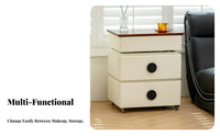 raiseTop Makeup Table Height-Adjustable Bedroom Furniture Multifunctional Space-Saving for Students, Apartment