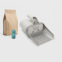 Cat Litter Sifter with Large Capacity Deep Bucket, PP Material Sifter and Cat Tool for Pet Waste Management in the Litter Tray