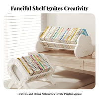 Front-Facing young child book rack Sturdy Construction Desktop Shelf Cute Design
