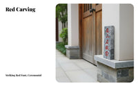 Wards away Evil negative entities Shiganprotective tablet guardian Screen Feng Shui solution protecting talisman Hand-Carved Characters Stone Tablet affix Mountable for Chinese Culture devotees, property owners, Business Owners, Courtyard, House Entrance,