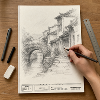 2026 Anhui Joint Examination 8K Sketch Paper for Art Students, Thickened, 1:1 Simulation