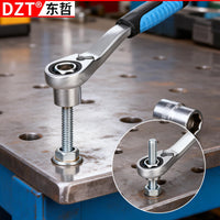 DZT 12-Point Socket Wrench Set with Reversible Ratchet, CR-V Alloy Steel