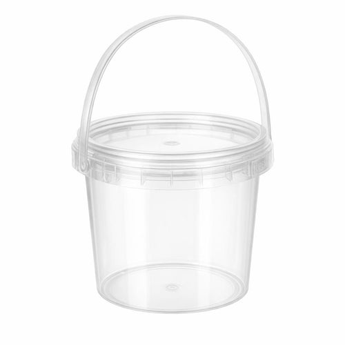 Bucket Lid for Milk Tea Packaging, Food Product Container Lid, Carry Handle Storage, Bin Bucket Lid Handle, Cold Resistant De