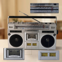 Cassette Player with Stereo Boombox  Convenient Boombox for Music Lovers, Indoor Audio