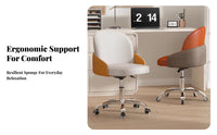 Armless caster Chair Height Adjustable rotate Stool Space-Saving for Workstation