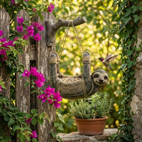 Sloth Bird Feeder Eye-Catching Decorative Bird Feeder Weather Resistant