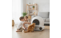 Smart App Control Self Cleaning Litter Box Large-Capacity Automatic Litter Box Safety Sensors Pet Supply Handshands-off for Indoor, Apartments