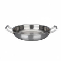 Hammered Frying Pan All Stovetops Compatible Double Handle Skillet