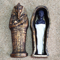 Ancient Egyptian Pharaoh and Queen Mummy Coffin Pyramid Magic Props