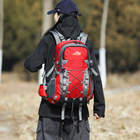 跨境新款户外骑行登山包简约轻便防泼水多功能双肩包大容量徒步包