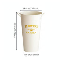 5 Pieces Standing Flower Vase Farmhouse Design Decorative Metal Vase